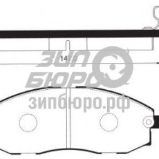Колодки тормозные передние Starex (2WD/4WD) (SANGSIN)-SP1099